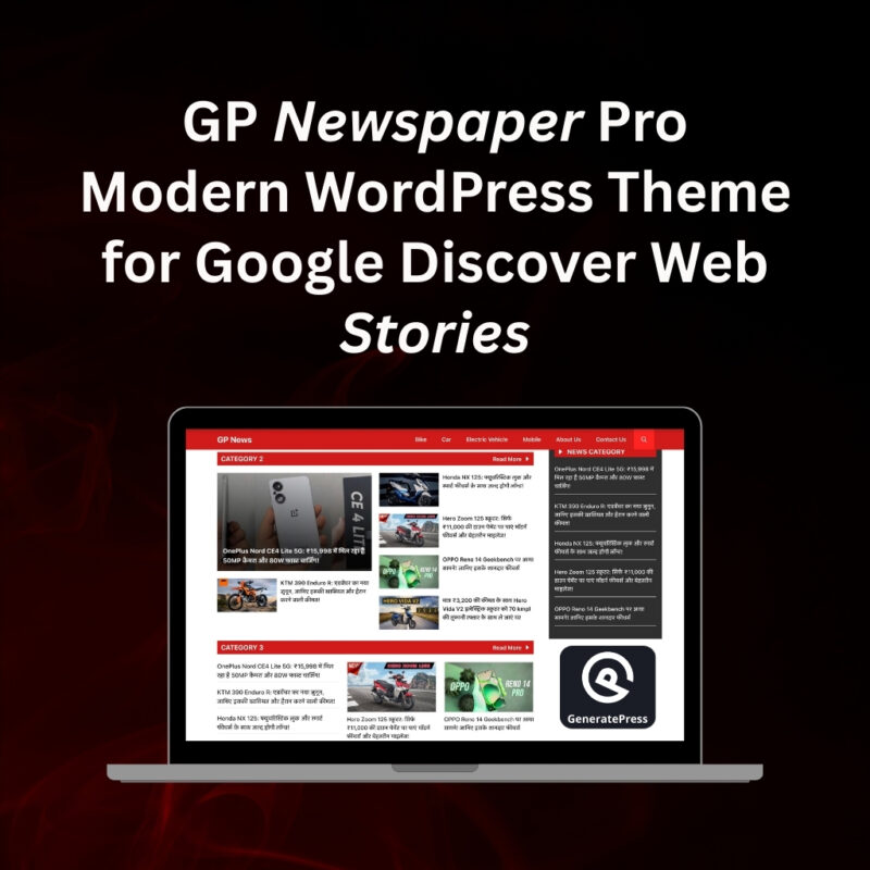GP Newspaper Pro – Modern WordPress Theme for Google Discover & Web Stories