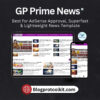 GP Prime News – Best for AdSense Approval, Superfast & Lightweight News Website Template (GeneratePress Custom Design)