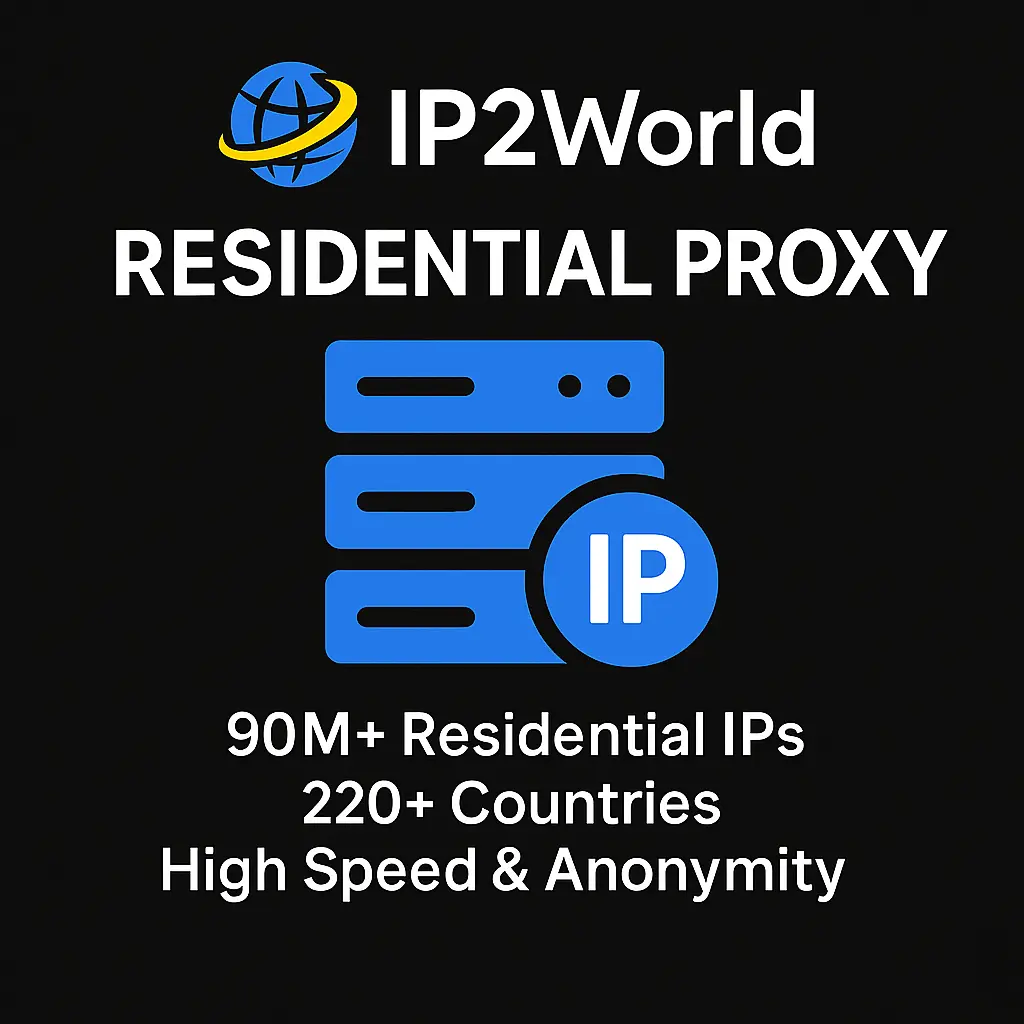 IP2World Residential Proxy Service 10GB
