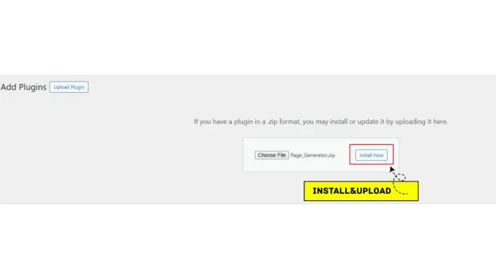 Page Generator Pluging