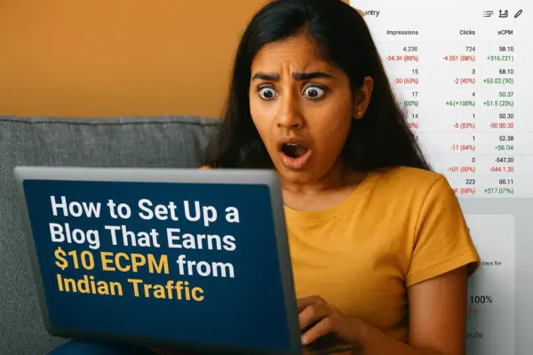 How to Set Up a Blog That Earns $10 ECPM from Indian Traffic Full Guide